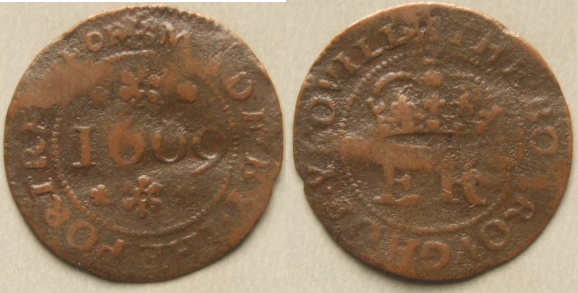 Yeovil, town issue 1669 halfpenny token